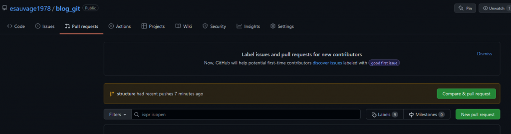 GitHub : Préparation de ma première PR
