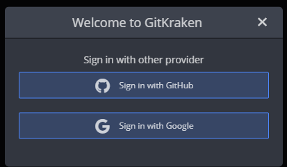 Gitkraken : Sign in with GitHub