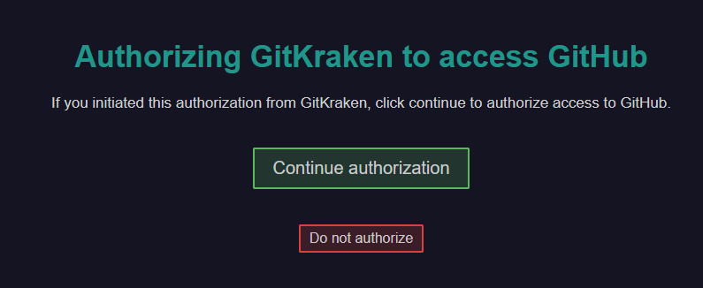 GitHub : Autorisation