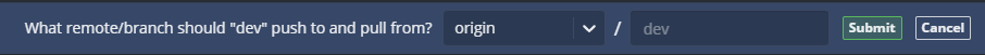 Gitkraken : Push de la branche Dev