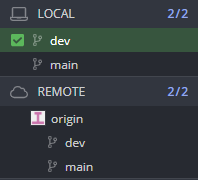 Gitkraken : Contrôle des branches en local et sur GitHub